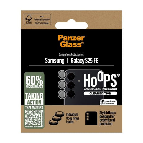 PanzerGlass Samsung Galaxy S25 FE Kamerabeskyttelse Hoops Transparent