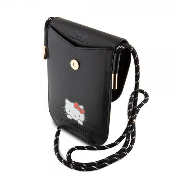 Hello Kitty Telefonpose Glat Sort
