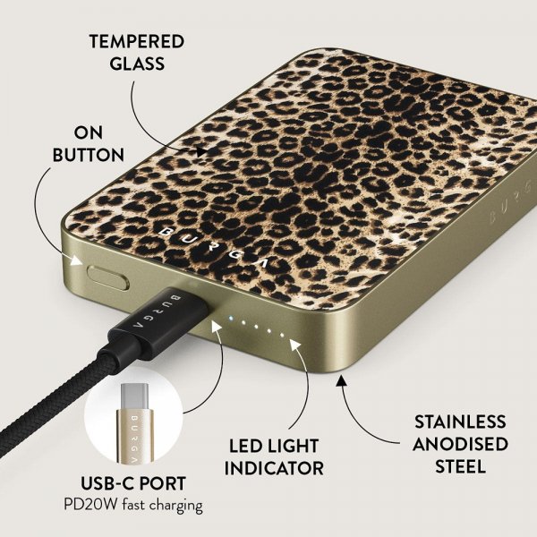 Burga Powerbank MagSafe 5000 mAh Player Guld