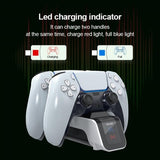 Aolion PlayStation 5 DualSense Kontrol Dobbelt Opladningsdock