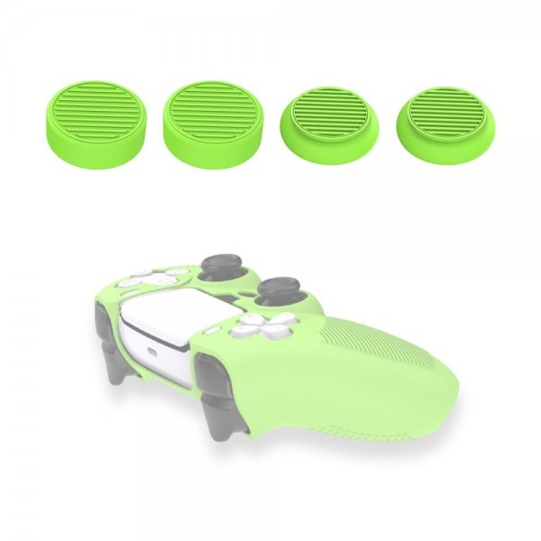 PlayStation 5 Spillecontroller Thumb Grips 4-pak Grøn