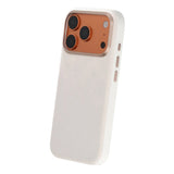 iPhone 17 Pro/iPhone 18 Pro Cover med plumtekstur MagSafe Hvid