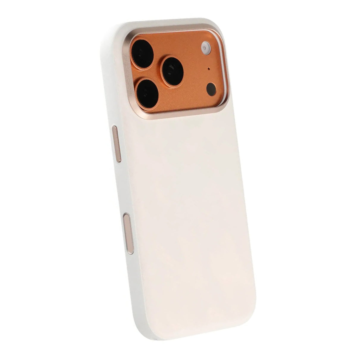 iPhone 17 Pro/iPhone 18 Pro Cover med plumtekstur MagSafe Hvid