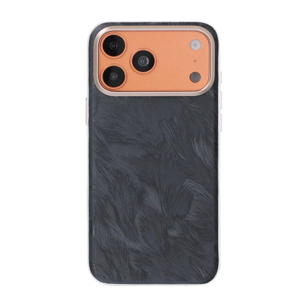 iPhone 17 Pro Max/iPhone 18 Pro Max Cover med plumtekstur MagSafe Sort