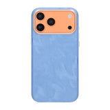 iPhone 17 Pro Max/iPhone 18 Pro Max Cover med plumtekstur MagSafe Blå