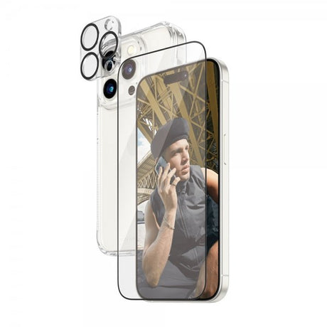 PanzerGlass iPhone 15 Pro 3-i-1 Bundlesæt