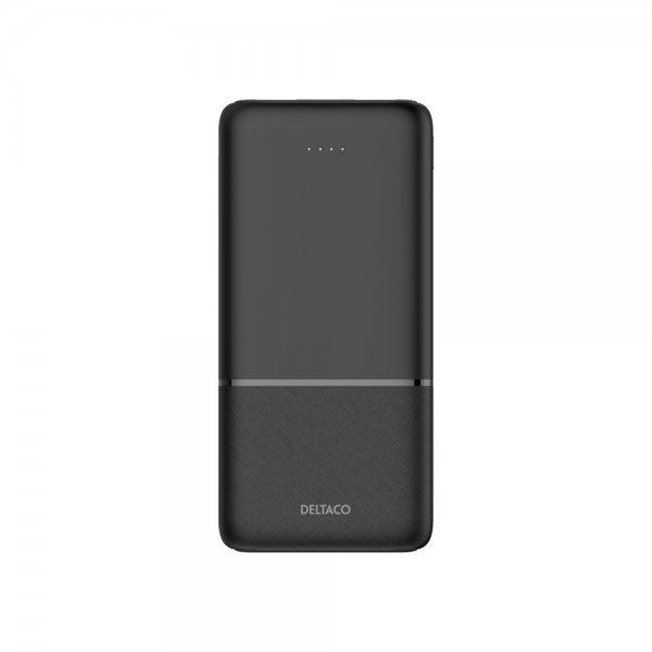Deltaco Powerbank 10 000 mAh Fast Charge 20W Sort