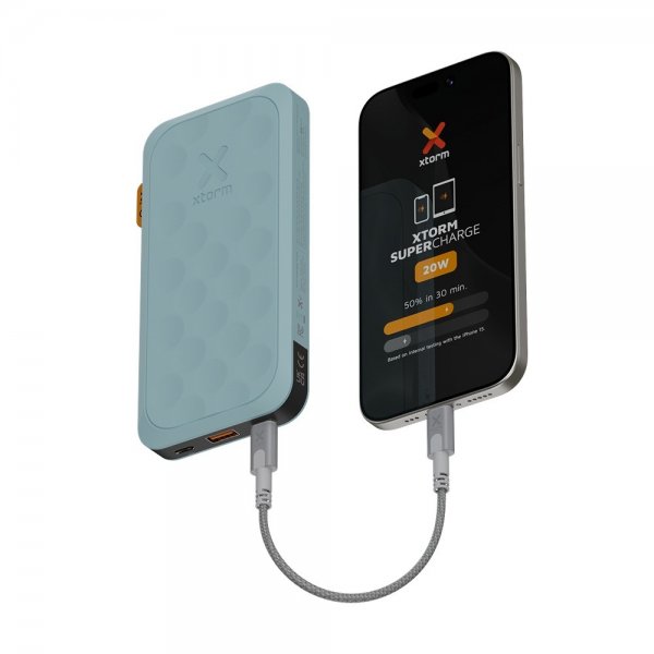 Xtorm Powerbank Fuel Series 5 20W 2xUSB-C 10.000 mAh Blå