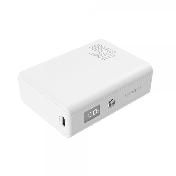 4smarts Powerbank Pocket Slim 10 000 mAh 45W Hvid