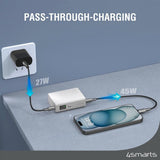 4smarts Powerbank Pocket Slim 10 000 mAh 45W Hvid
