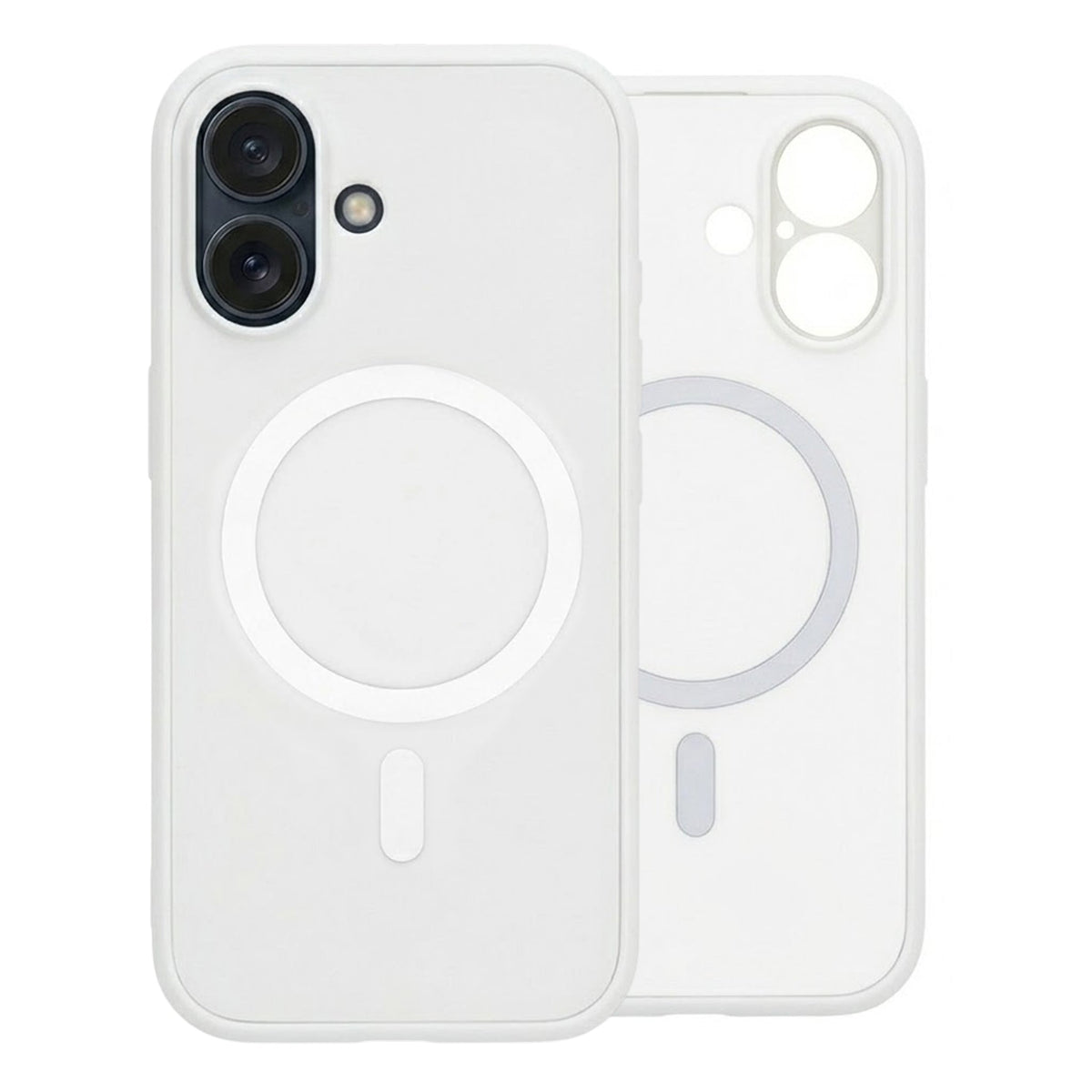 iPhone 16 Cover Kameralinsebeskytter MagSafe Hvid