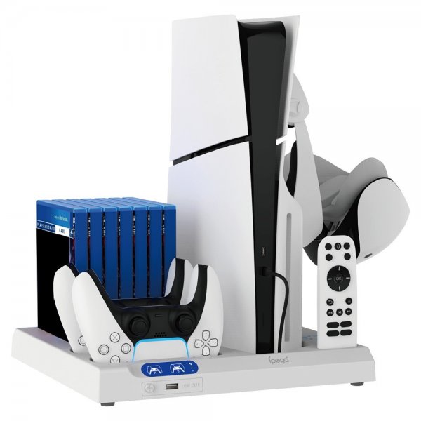 Ipega PS5/PS5 Slim Lodret Stand Dockingstation