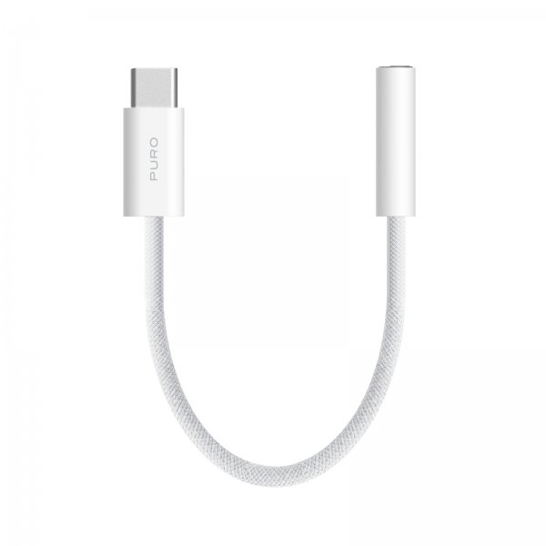 Puro Adapter USB-C til 3.5mm AUX Hvid