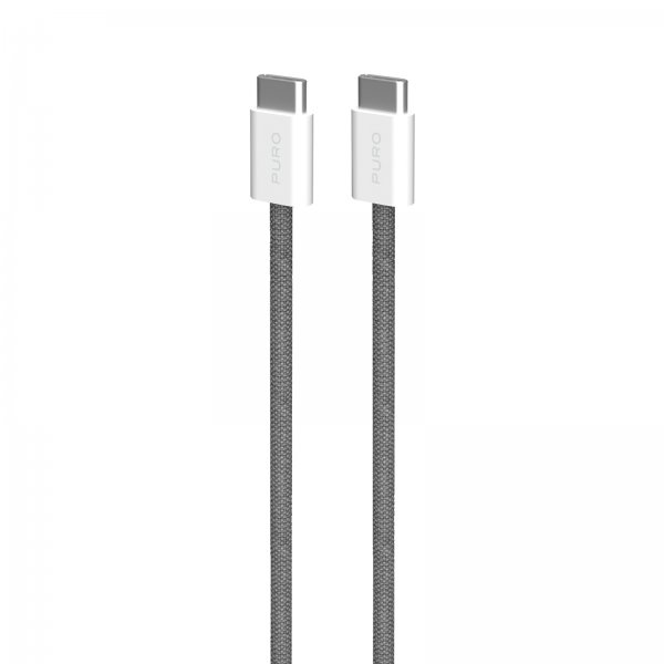 Puro Kabel Fabrik 2.0 60W USB-C til USB-C 1.5m Grå