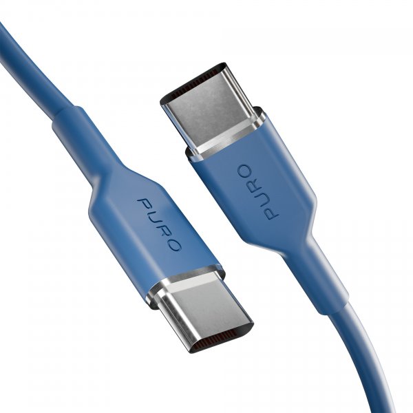 Puro Kabel TPE 25W USB-C til USB-C 1.5m Ice Blue