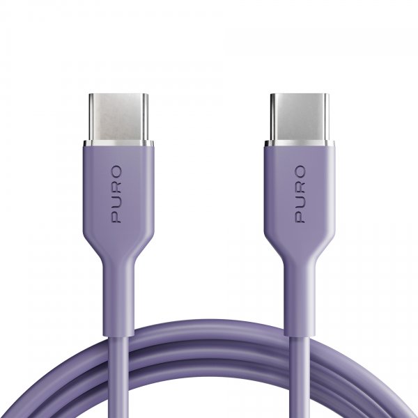 Puro Kabel TPE 25W USB-C til USB-C 1.5m Lavender