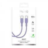 Puro Kabel TPE 25W USB-C til USB-C 1.5m Lavender