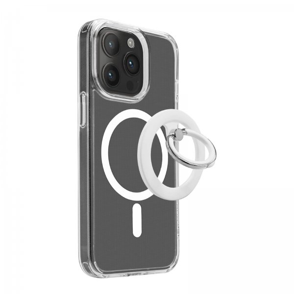 Puro MagSafe-mobilring Mag Loop Ring Stand Hvid