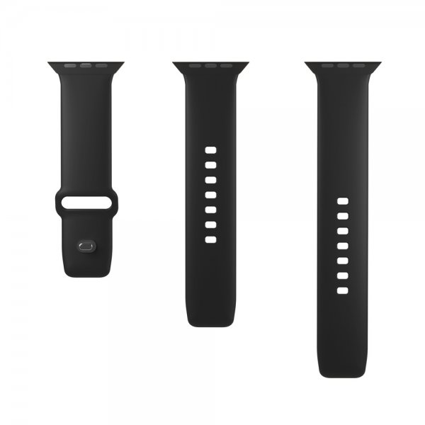 Puro Apple Watch 44/45/46mm/Apple Watch Ultra rem ICON Silikonerem Sort