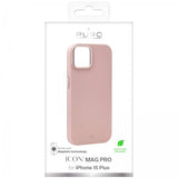 Puro iPhone 15 Plus Cover ICON Mag Pro Pink