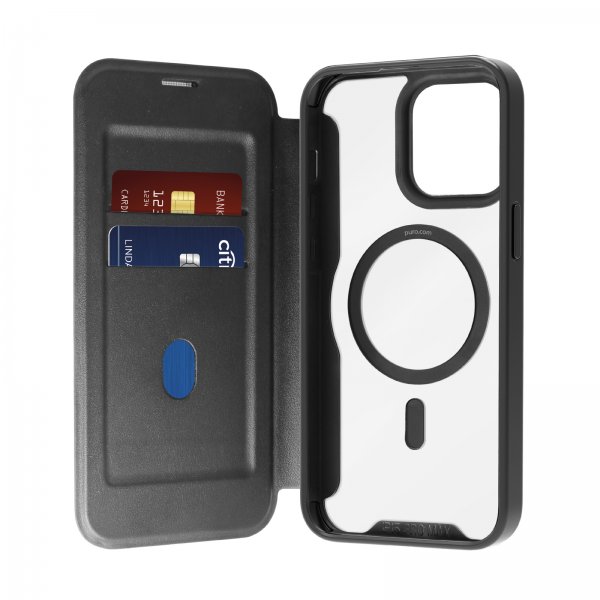 Puro iPhone 15 Pro Max Etui Book Mag Sort
