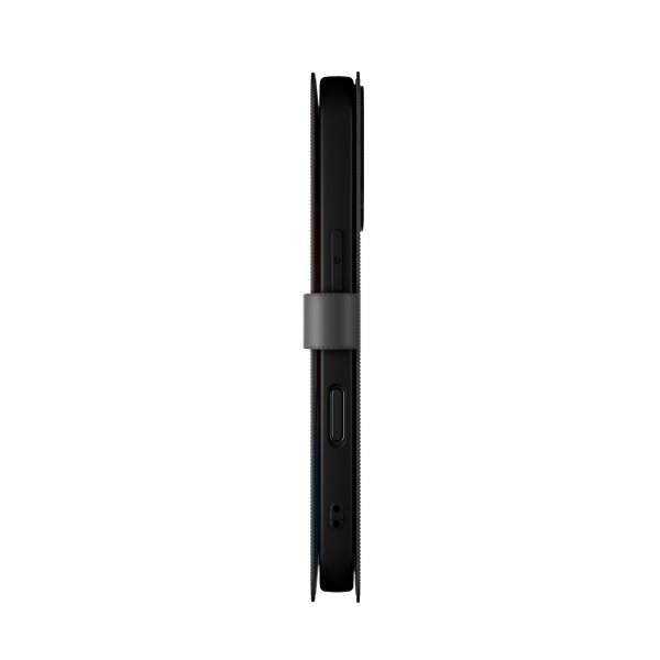 Puro iPhone 16 Cover Wallet Stand Sort