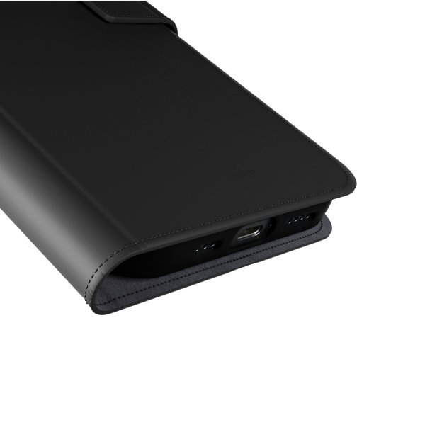 Puro iPhone 16 Cover Wallet Stand Sort