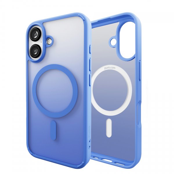 Puro iPhone 16 Cover Gradient Blå