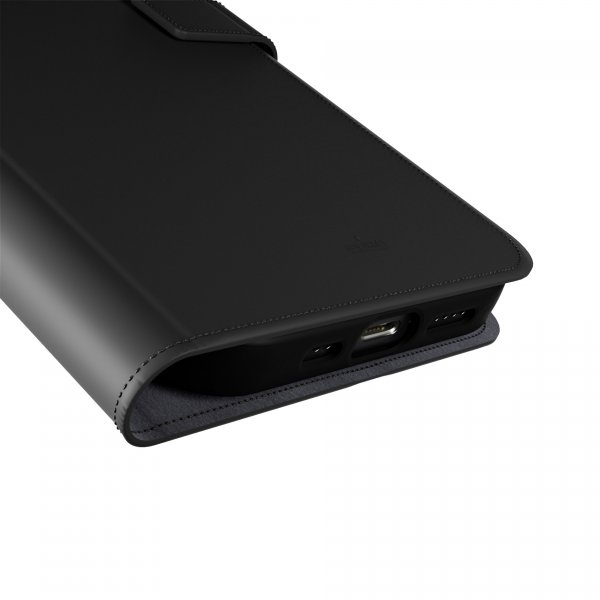 Puro iPhone 16 Pro Cover Wallet Stand Sort
