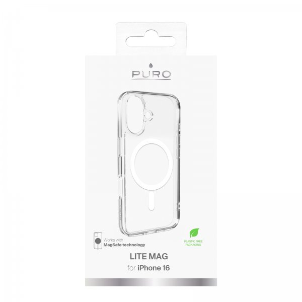 Puro iPhone 16 Cover Lite Mag Transparent