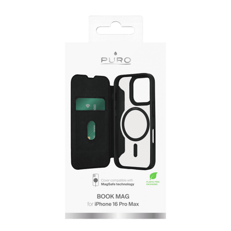Puro iPhone 16 Pro Max Cover Book Mag 2 Sort