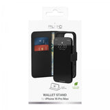 Puro iPhone 16 Pro Max Cover Wallet Stand Sort