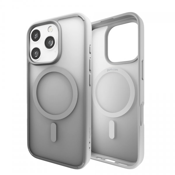 Puro iPhone 16 Pro Max Cover Gradient Sølv
