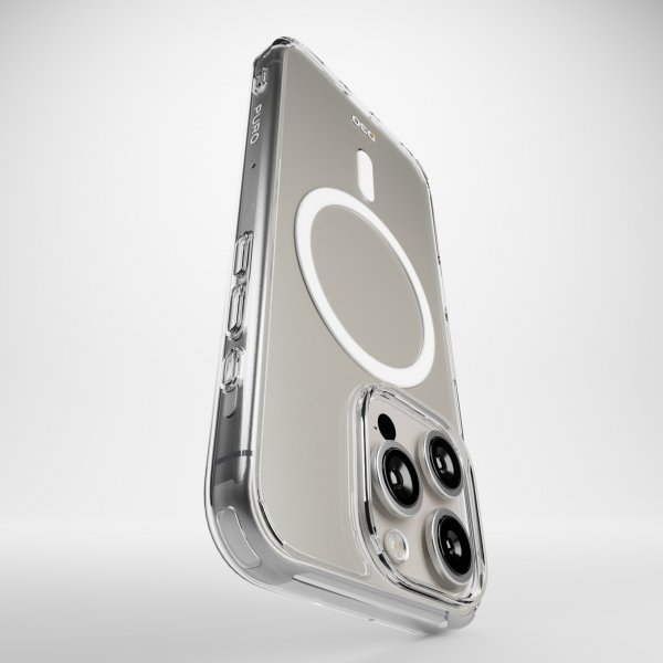 Puro iPhone 16 Pro Max Cover Impact Clear D3O MagSafe Transparent