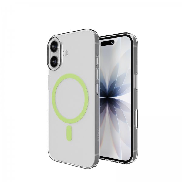 Puro iPhone 17 Cover Lite Mag Transparent Grøn