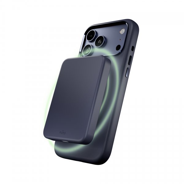 Puro iPhone 17 Pro Cover ICON Mag Pro Crown Blue