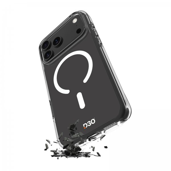Puro iPhone 17 Pro Cover Impact Clear D3O MagSafe Gennemsigtig