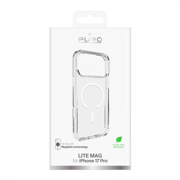 Puro iPhone 17 Pro Cover Lite Mag Transparent