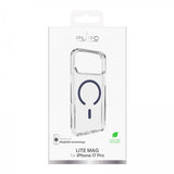 Puro iPhone 17 Pro Cover Lite Mag Gennemsigtig Blå