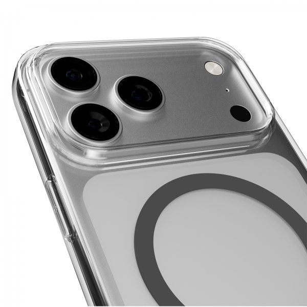 Puro iPhone 17 Pro Cover Lite Mag Transparent Grå