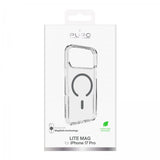 Puro iPhone 17 Pro Cover Lite Mag Transparent Grå