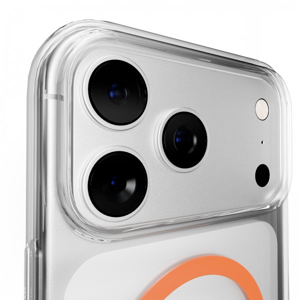 Puro iPhone 17 Pro Cover Lite Mag Transparent Orange