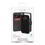 Puro iPhone 17 Pro Max Cover Wallet Stand Sort
