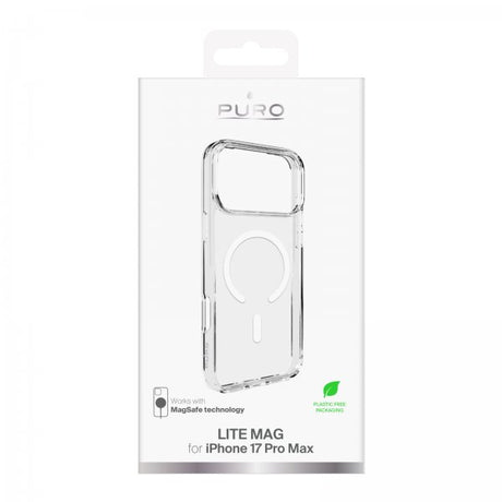 Puro iPhone 17 Pro Max Cover Lite Mag Transparent