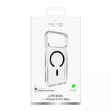 Puro iPhone 17 Pro Max Cover Lite Mag Transparent Sort