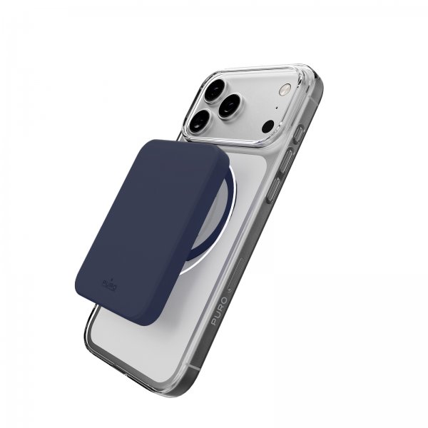 Puro iPhone 17 Pro Max Cover Lite Mag Transparent Blå