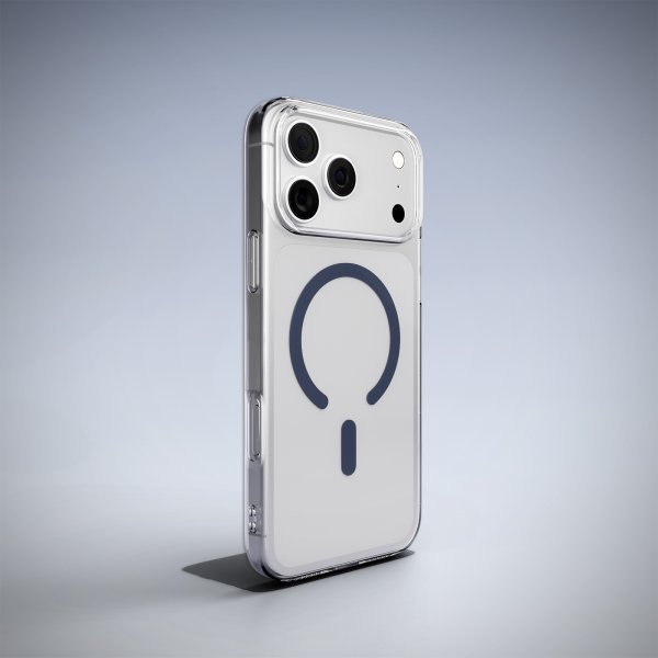 Puro iPhone 17 Pro Max Cover Lite Mag Transparent Blå