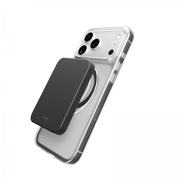 Puro iPhone 17 Pro Max Cover Lite Mag Transparent Grå