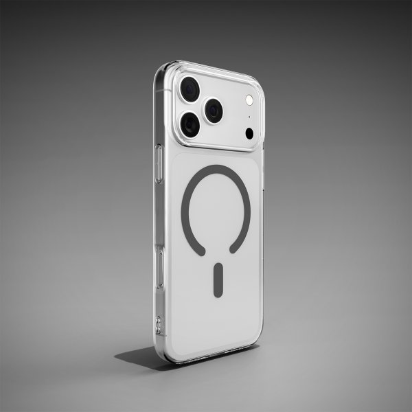 Puro iPhone 17 Pro Max Cover Lite Mag Transparent Grå