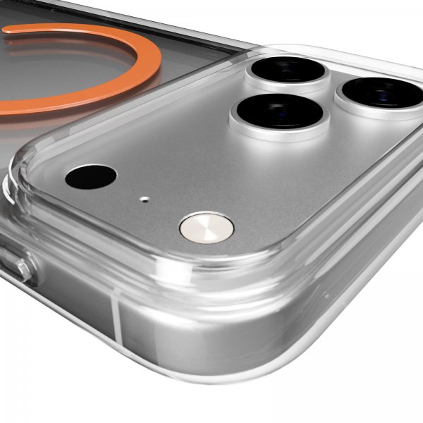 Puro iPhone 17 Pro Max Cover Lite Mag Transparent Orange